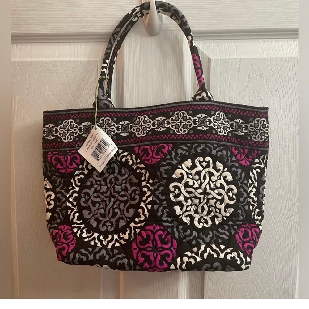 NWT Vera Bradley Holliday Tote Canterberry Magenta